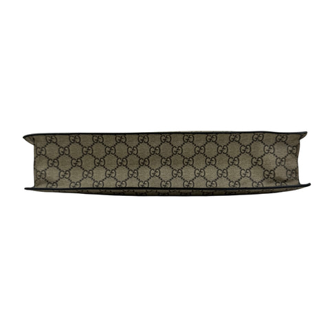 Pre-owned gucci-handbag-shoulder-bag-bee-print-brown-black
