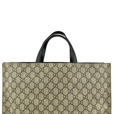 Pre-owned gucci-handbag-shoulder-bag-bee-print-brown-black