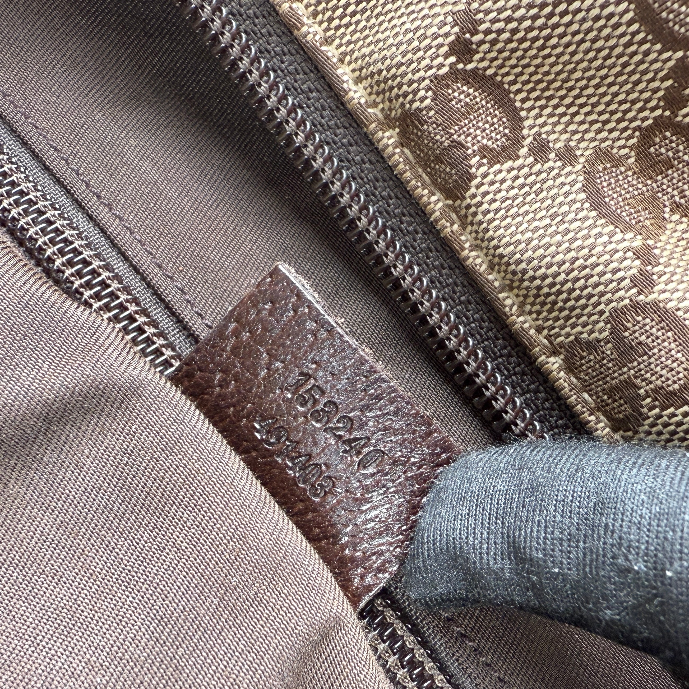Pre-owned gucci-canvas-web-travel-bag
