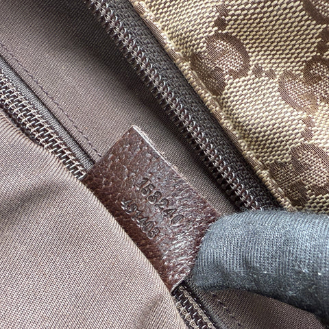 Pre-owned gucci-canvas-web-travel-bag