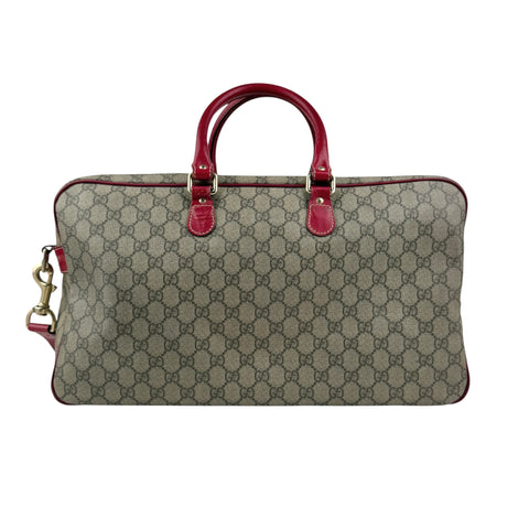 Pre-owned gucci-gg-weekender-bag back view