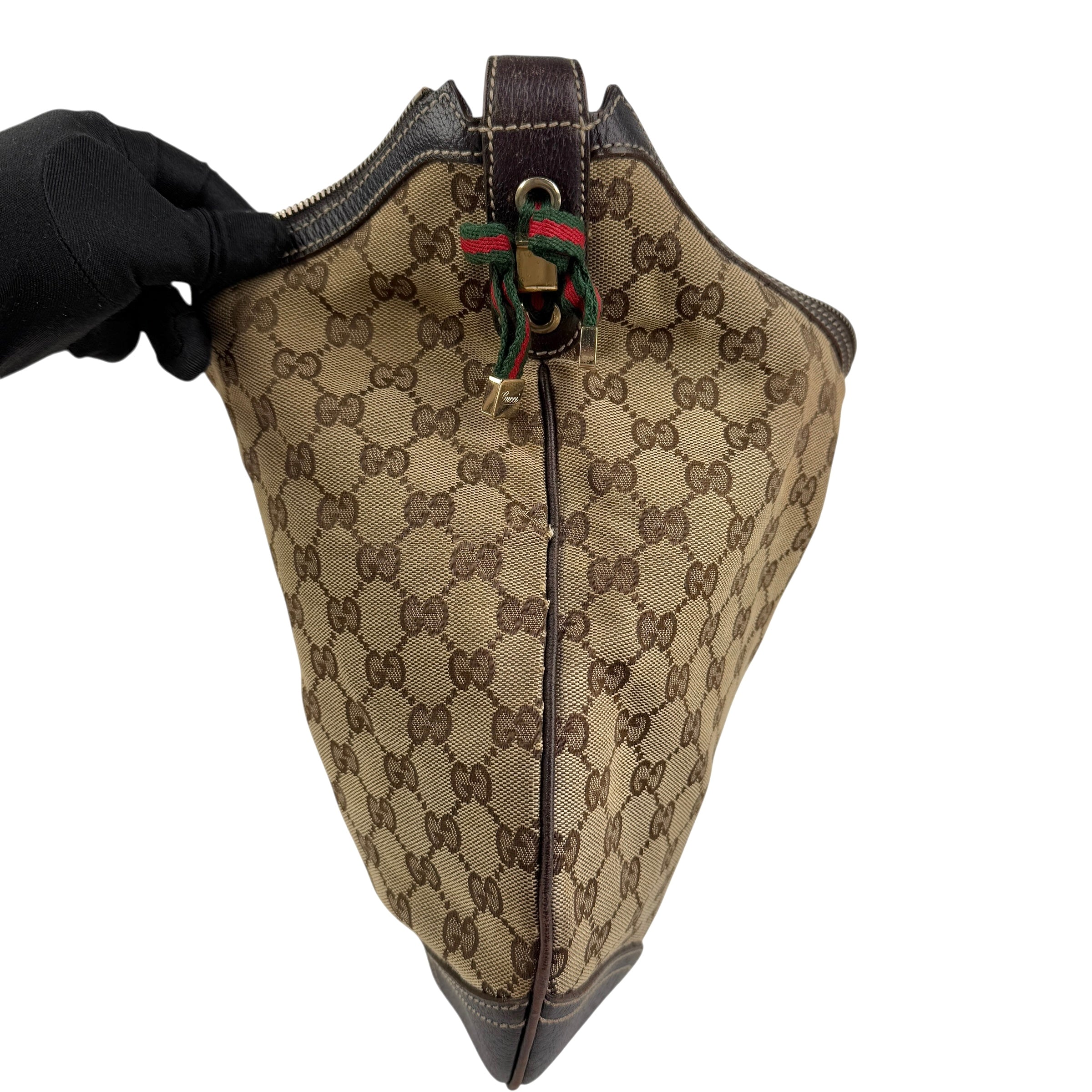 Pre-owned gucci-small-princy-gg-canvas-shoulder-bag-beige-ebony