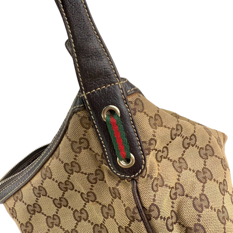 Pre-owned gucci-small-princy-gg-canvas-shoulder-bag-beige-ebony