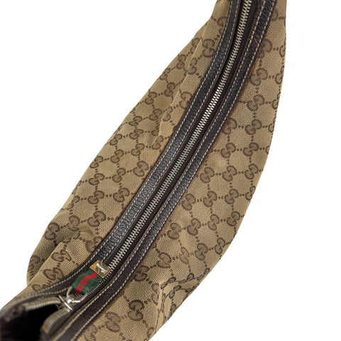 Pre-owned gucci-small-princy-gg-canvas-shoulder-bag-beige-ebony