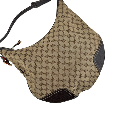 Pre-owned gucci-small-princy-gg-canvas-shoulder-bag-beige-ebony