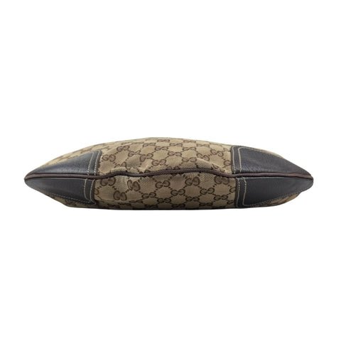 Pre-owned gucci-small-princy-gg-canvas-shoulder-bag-beige-ebony