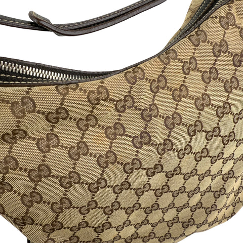 Pre-owned gucci-small-princy-gg-canvas-shoulder-bag-beige-ebony