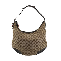 Pre-owned gucci-small-princy-gg-canvas-shoulder-bag-beige-ebony back view