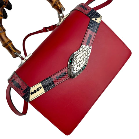 Gucci Bamboo Lilith Coral Snake Handbag