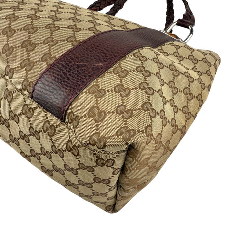 Gucci Bamboo Monogram Large Tote Shoulder Bag