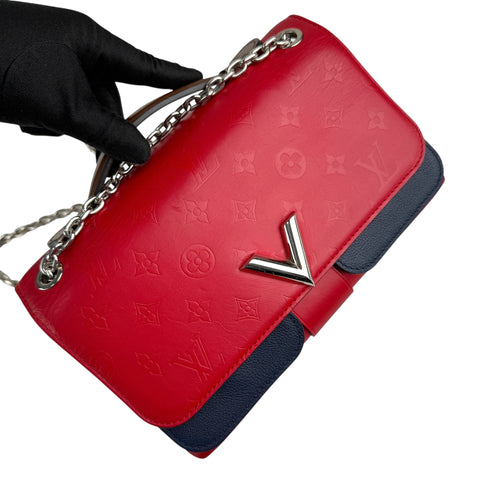 Louis Vuitton Rubis/Blue Monogram Leather Very Chain Bag