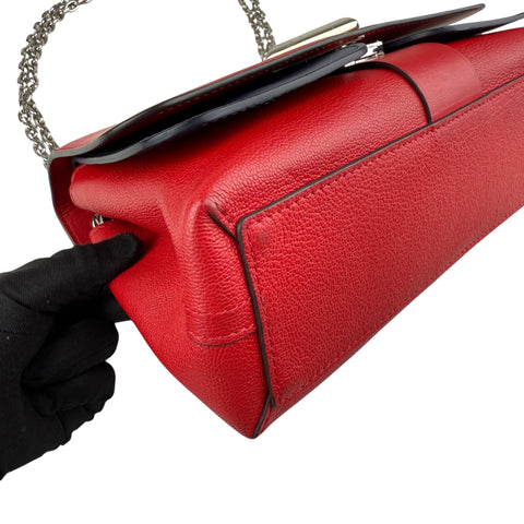 Louis Vuitton Rubis/Blue Monogram Leather Very Chain Bag