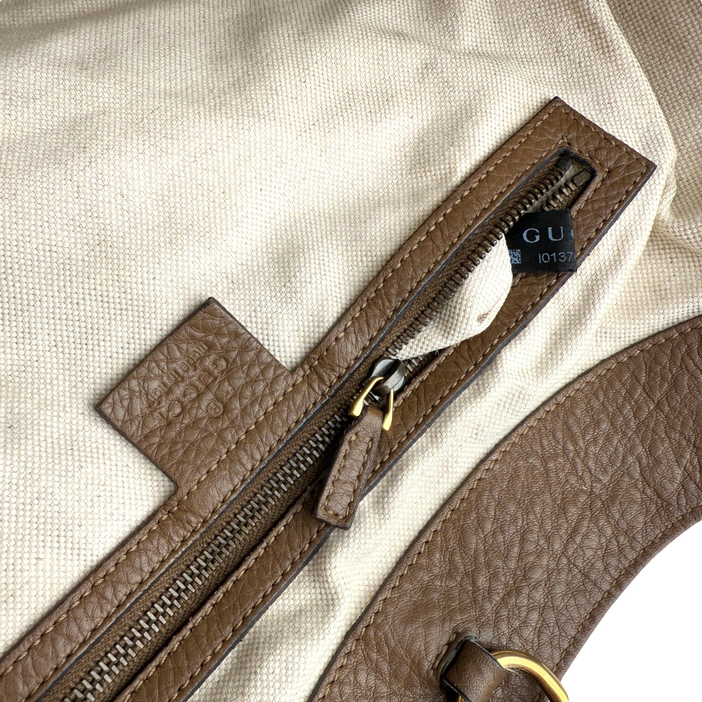 Pre-owned Gucci Brown Leather Tote tote bag