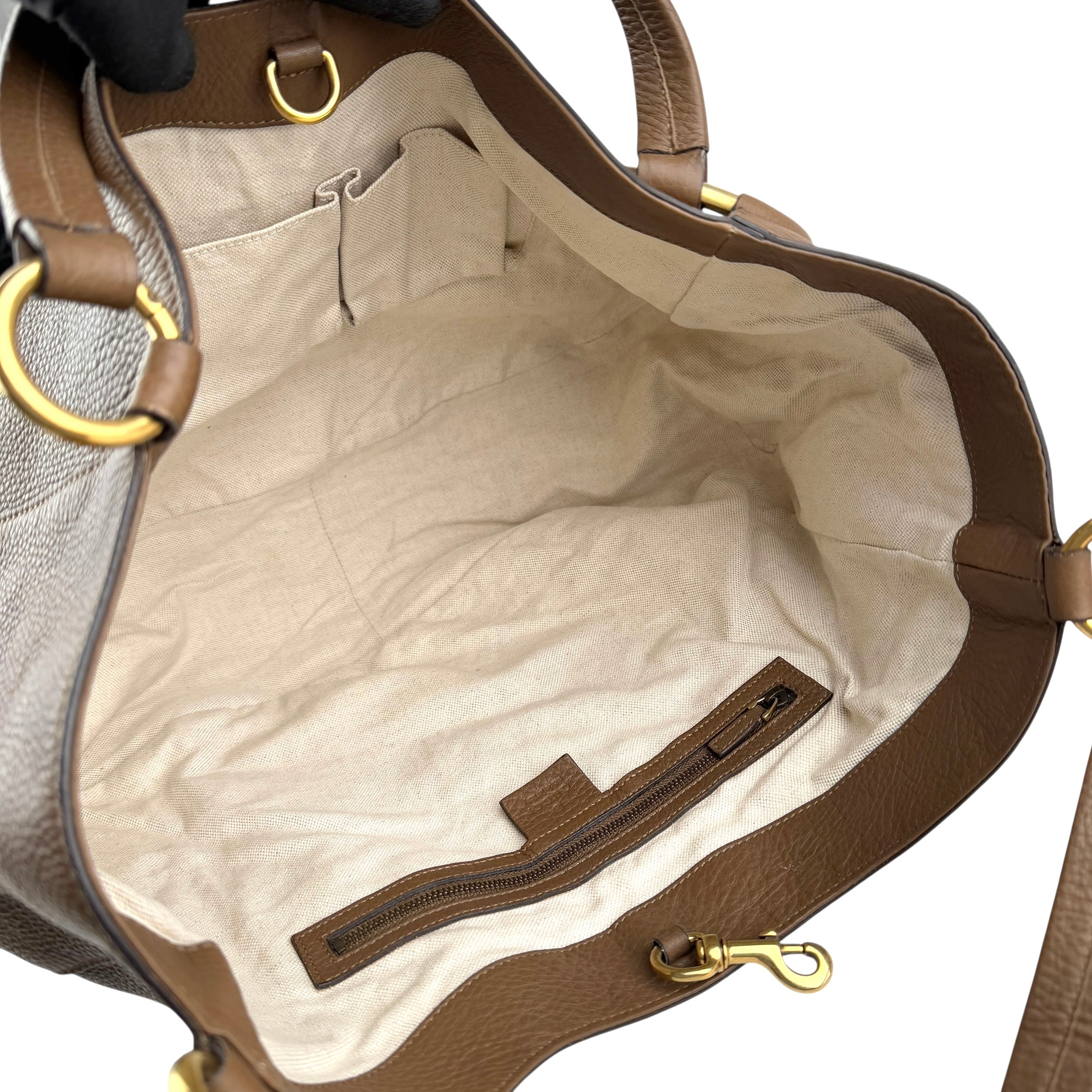 Pre-owned Gucci Brown Leather Tote tote bag
