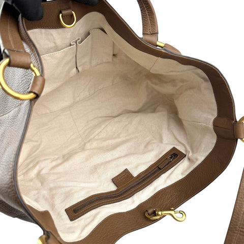 Pre-owned Gucci Brown Leather Tote tote bag