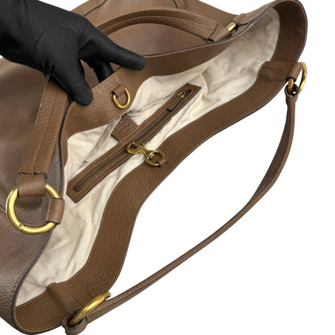 Pre-owned Gucci Brown Leather Tote tote bag