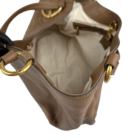 Pre-owned Gucci Brown Leather Tote tote bag