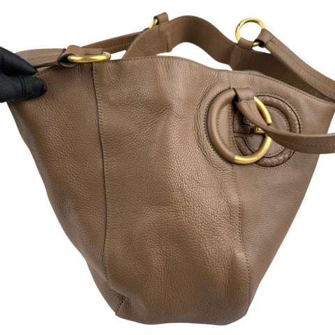 Pre-owned Gucci Brown Leather Tote tote bag