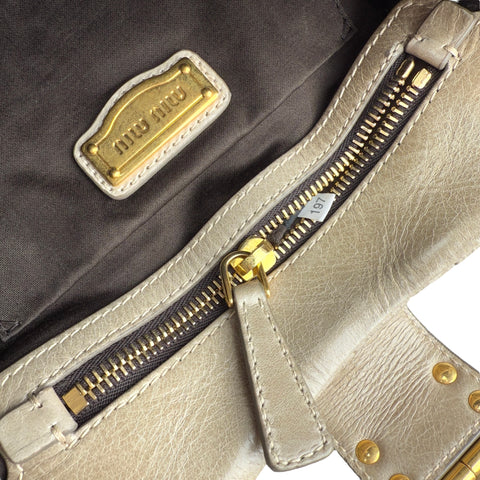 Miu Miu matelassé two-way handbag