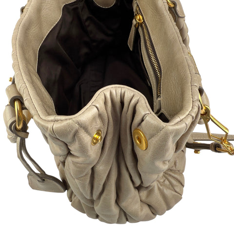 Miu Miu matelassé two-way handbag