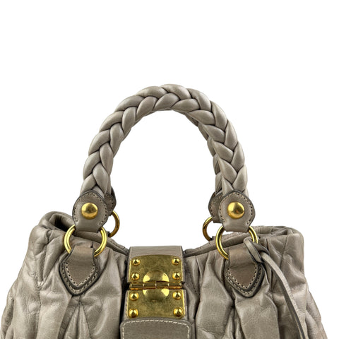 Miu Miu matelassé two-way handbag