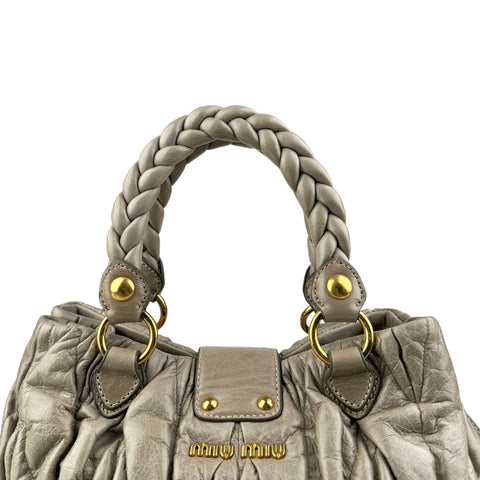 Miu Miu matelassé two-way handbag