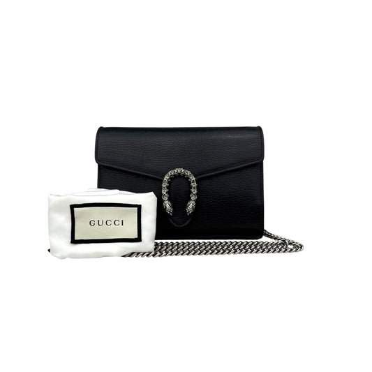 Pre-owned gucci-dionysus-chain-wallet-leather-crossbody-bag back view