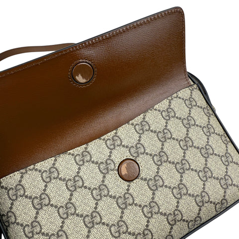 Gucci 1955 Horsebit Gg Supreme Shoulder Bag