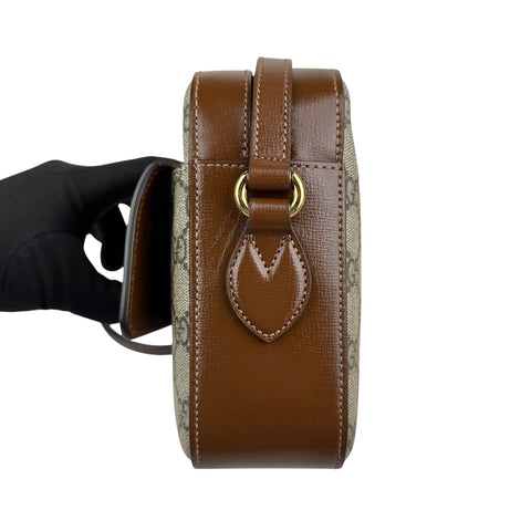 Gucci 1955 Horsebit Gg Supreme Shoulder Bag