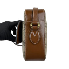 Gucci 1955 Horsebit GG Supreme Shoulder Bag