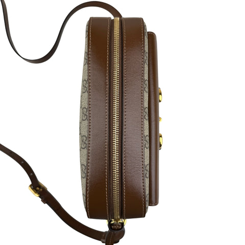 Gucci 1955 Horsebit Gg Supreme Shoulder Bag