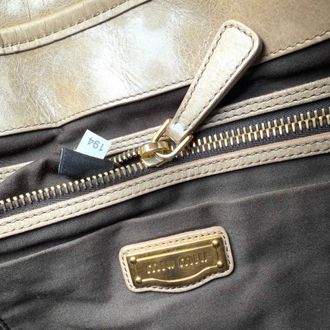 Miu Miu Matelasse Leather handbag