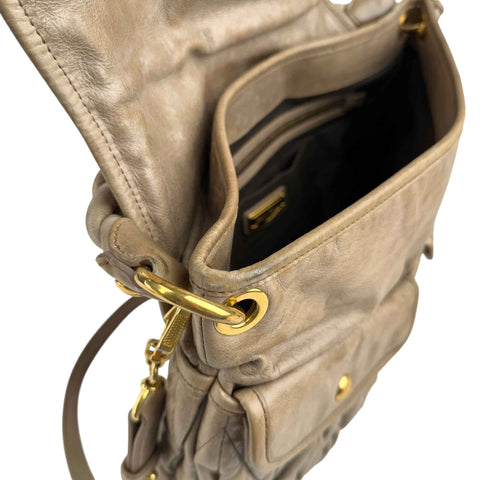 Miu Miu Matelasse Leather handbag