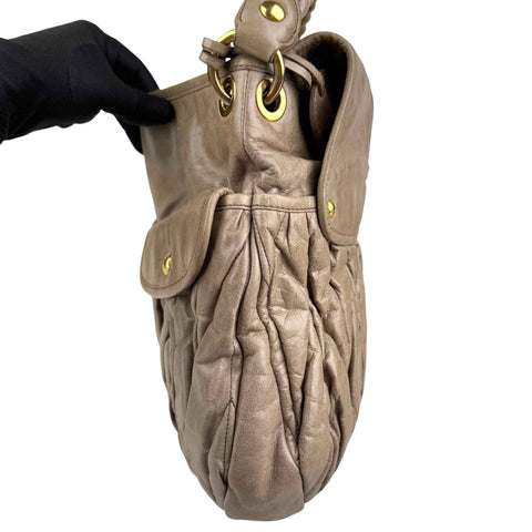 Miu Miu Matelasse Leather handbag