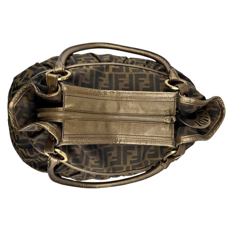 Fendi Zucca Charm Brown Tote Bag
