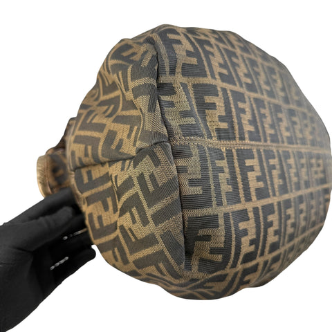 Fendi Zucca Charm Brown Tote Bag