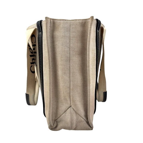 Chloé Woody tote bag in linen