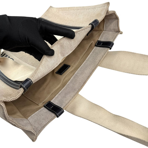 Chloé Woody tote bag in linen