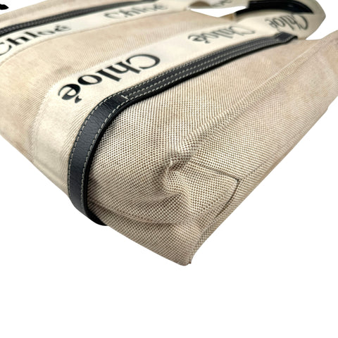 Chloé Woody tote bag in linen