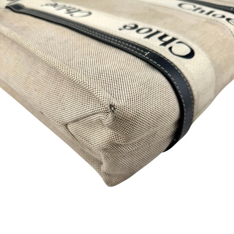 Chloé Woody tote bag in linen