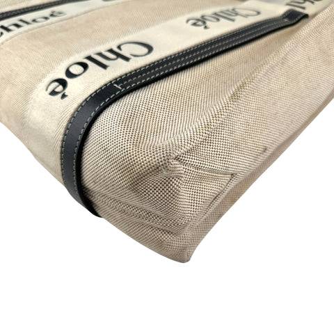 Chloé Woody tote bag in linen