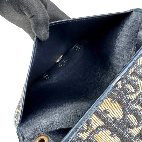 Christian Dior Oblique Jacquard Chain Handbag