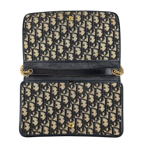 Christian Dior Oblique Jacquard Chain Handbag