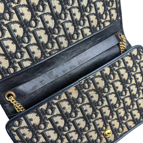 Christian Dior Oblique Jacquard Chain Handbag