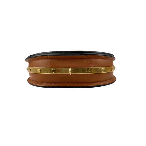 Pre-owned chloe-tan-leather-small-nile-bracelet-minaudiere