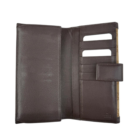 Gucci Beige/Brown GG Canvas and Leather Wallet
