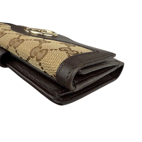 Gucci Beige/Brown GG Canvas and Leather Wallet