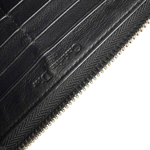Dior Cannage Patent Lady Dior Wallet Black