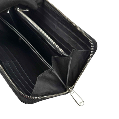Dior Cannage Patent Lady Dior Wallet Black