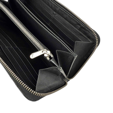 Dior Cannage Patent Lady Dior Wallet Black